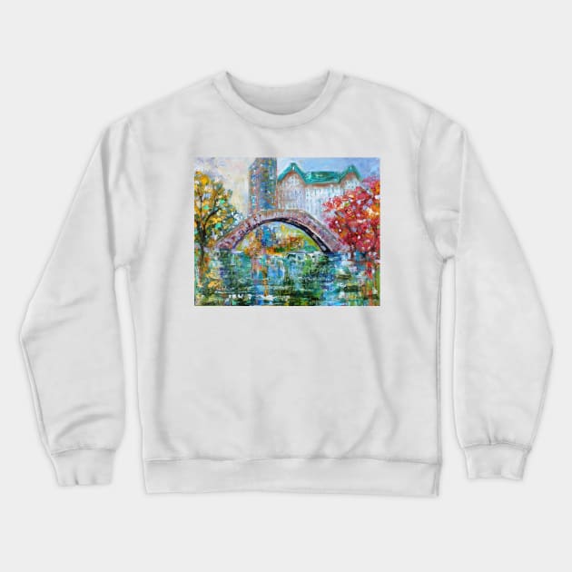 New York City Central Park Crewneck Sweatshirt by Karensfineart